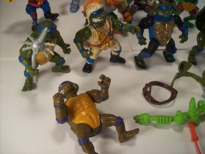   of 13 TMNT Teenage Ninja Turtles Mirage Studio Action Figures  