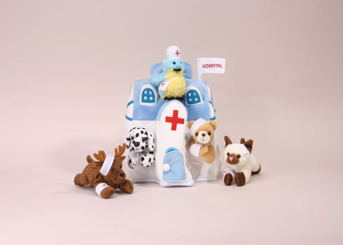 Brand new with tag. Unipak Designs Plush  ANIMAL HOSPITAL HOUSE