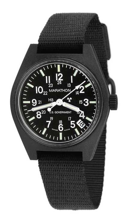 US MILITARY ISSUE FIELD WATCH MARATHON QUARTZ DATE NEW  