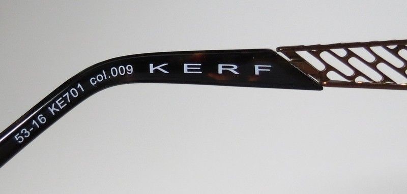 NEW KERF 701 53 16 VISION CARE HAVANA/ORANGE BRONZE EYEGLASS/GLASSES 