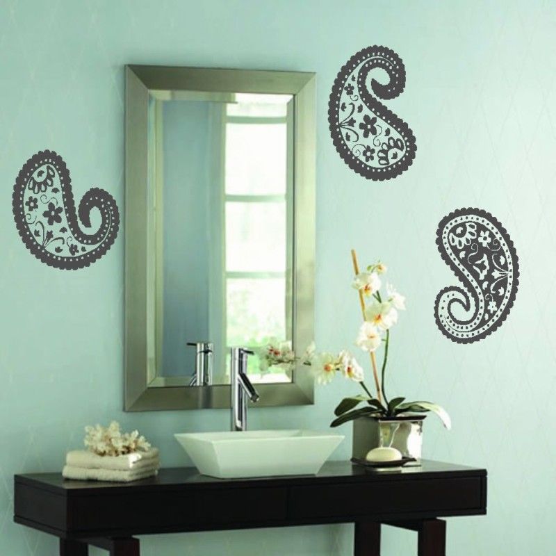 Paisley Design Vinyl Decal Wall Decor Lettering  