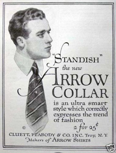 1914 ARROW COLLARS BY LYENDECKER VINTAGE PRINT AD  