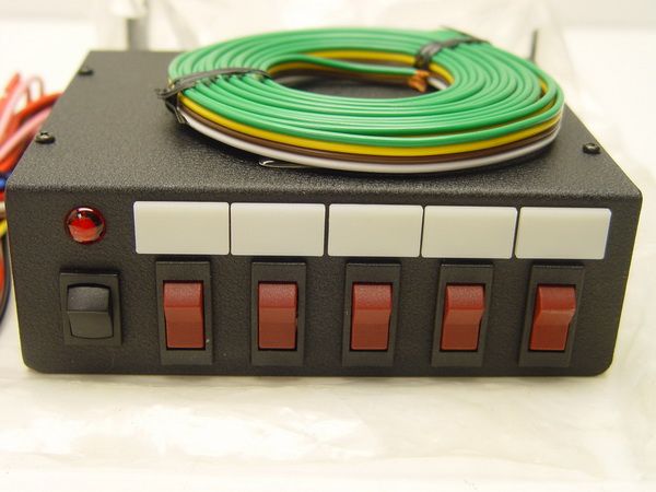 Galls 5 Function Switch Box/Panel New with wires/wiring  