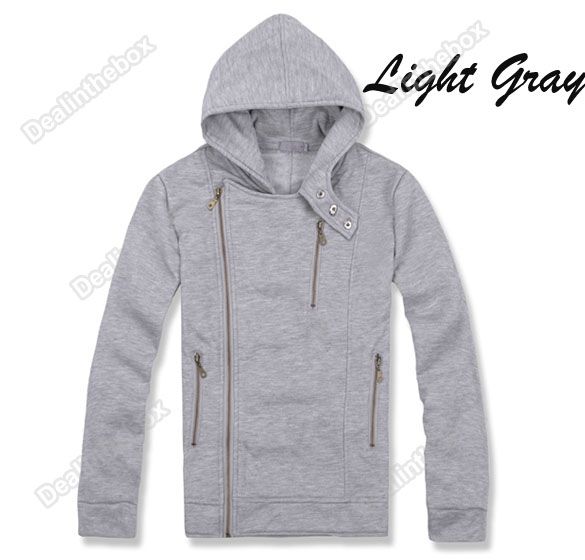 New Top Designed Mens Slim Sexy Hoodies Coat & Jacket 3 Color 4 Size 