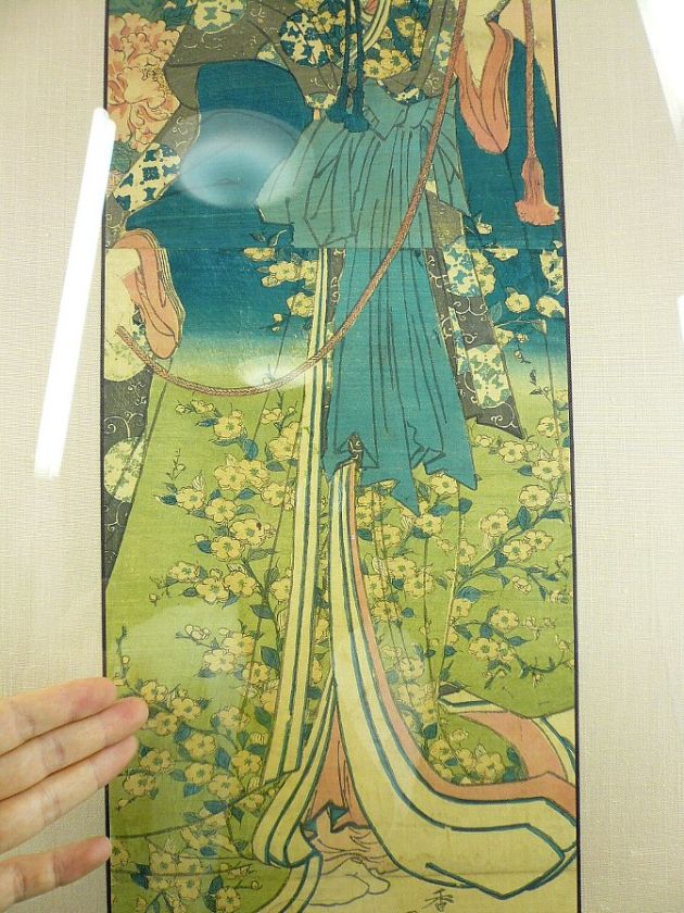 EDO UTAGAWA Kunisada Authentic Bijin Woodblock Print ★  